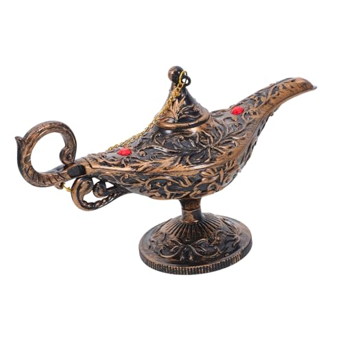MUSISALY Statuetta Vintage con Lampada Araba: Statua retrò con Lampada in Stile Vintage, Accessori per Costumi Arabi, Accessori per Feste di Halloween E Cosplay.