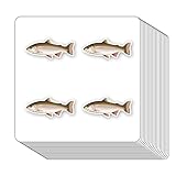 Rainbow Trout Fish Stickers 1in for Scrapbooking, Arts, Craft, Kids DIY, Calendars Journals