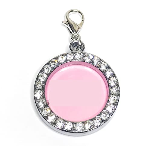 Amz Beads - Bridal Wedding Bouquet Memorial Family Silver Round Rhinestone Crystal Double-Sided Picture Photo Frame Jewelry Making Diy Craft Charms (5) #TOP1