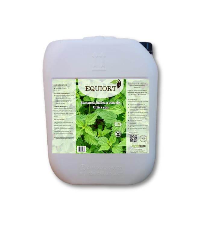 VERMIDUERO Purín de ortiga. Corrector de carencias, alto contenido en hierro (10L)