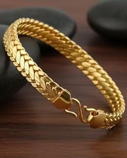 Men's Wear Fancy Gold Plated Bracelet BRACELET-511 Price In India