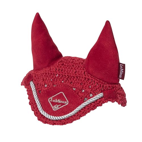 LeMieux Toy Pony Ear Bonnet for Toy Pony - Handmade Crochet - Super Soft - 3 Years + - Gift for Kids - Chilli
