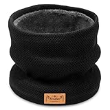 Schlauchschal Herren, Geschenke für Männer & Frauen Weihnachten, mit Verdickt und Weichem Gefüttert Loop Winterschal, Halsmaske, Winddicht und Warm, für Motorrad, Fahrrad, Ski, Outdoor Aktivitäten