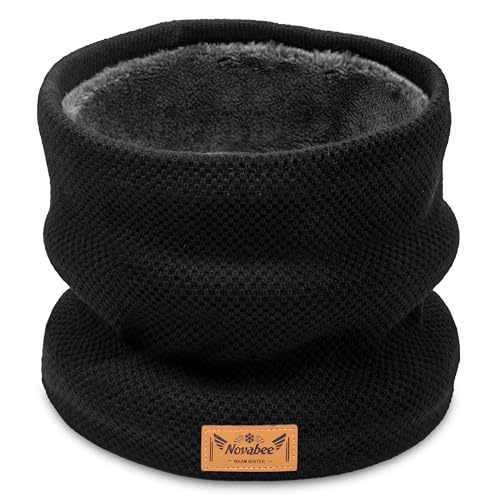 Schlauchschal Herren, Geschenke für Männer & Frauen Weihnachten, mit Verdickt und Weichem Gefüttert Loop Winterschal, Halsmaske, Winddicht und Warm, für Motorrad, Fahrrad,...