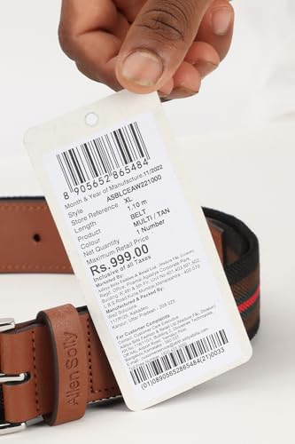 Image of Allen Solly Men Polyester Blend Belt