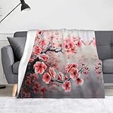Japanische Kirschblüten Druck große Decke 50 x 60 In Bettdecke weiche warme Decke für Sofa Heimtextilien