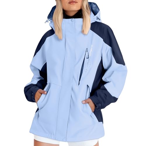 Raincoat for Women Waterproof Windbreaker Jacket with Hood Lightweight Plus Size Rain Ponchos with Pockets Ladies Rain