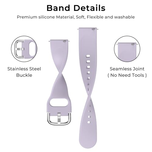 Image of Tobfit 18mm Silicone Watch Strap Compatible for Titan, Timex, Casio, Sonata,HMT etc,Quick Release Sport Loop Colorful Strap