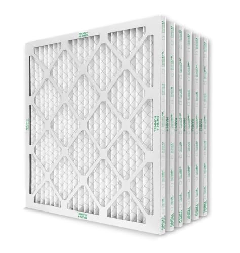Mann+Hummel 20x23x1 MERV 8 Pleated HVAC AC Furnace Air Filters. 6 Pack. (Exact Size: 19.5 x 22.5 x 0.75 Inches)