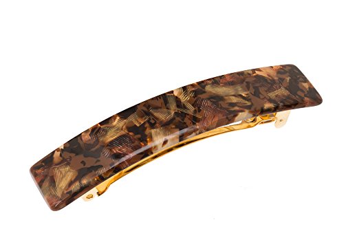 Barrette rectangulaire France Luxe Pavlova : l'accessoire cheveux classique