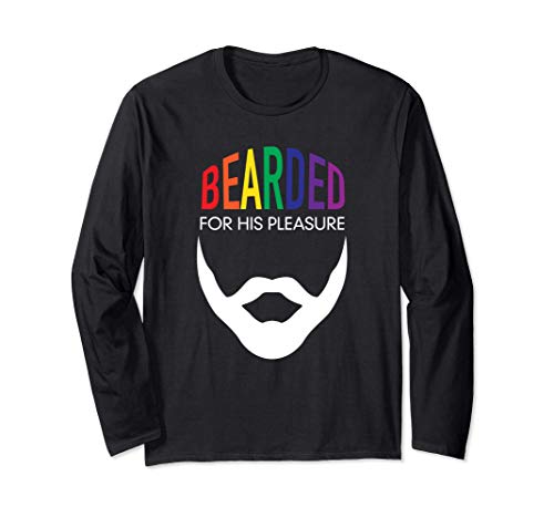 Funny LGBT Gay Pride Bearded for His Pleasure Manga Larga