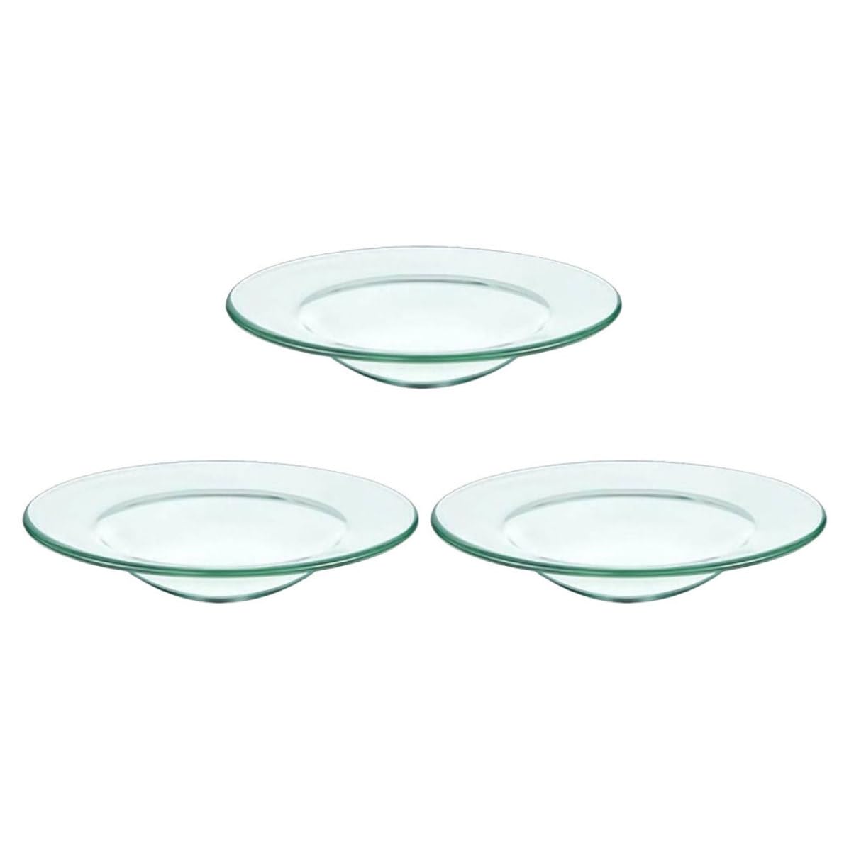 Platos de vidrio para calentar cera que evitan manchas y derrames en calentadores de velas