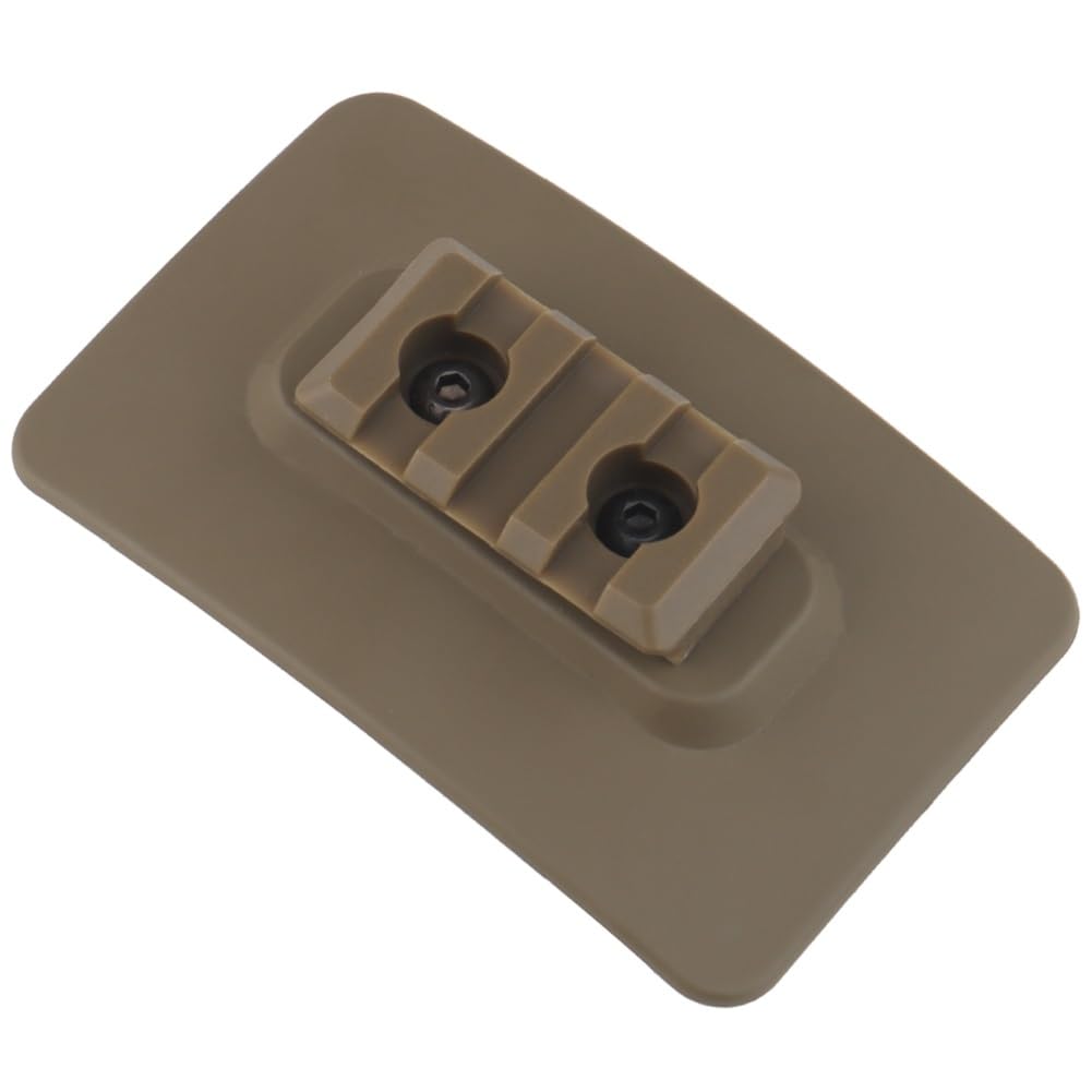 Soporte táctico para casco con gancho y bucle, adaptador de fijación rápida para linterna deportiva, cámara HD, placa M-LOK, soporte GoPro M1913, accesorios para casco de riel (bronceado)