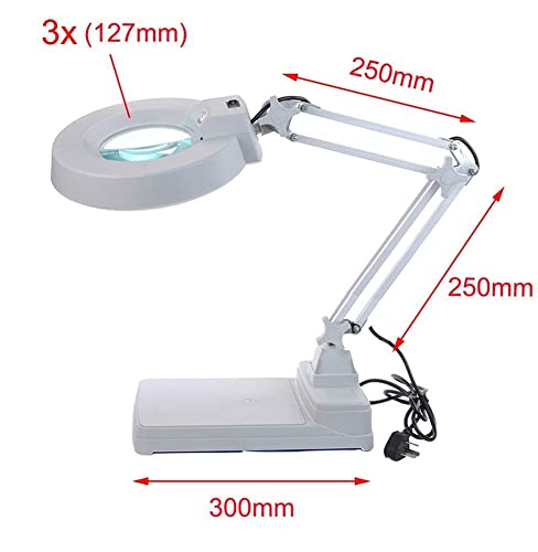 Loupe de lecture LED réglable CRODY avec grossissement variable 3X à 10X - 3