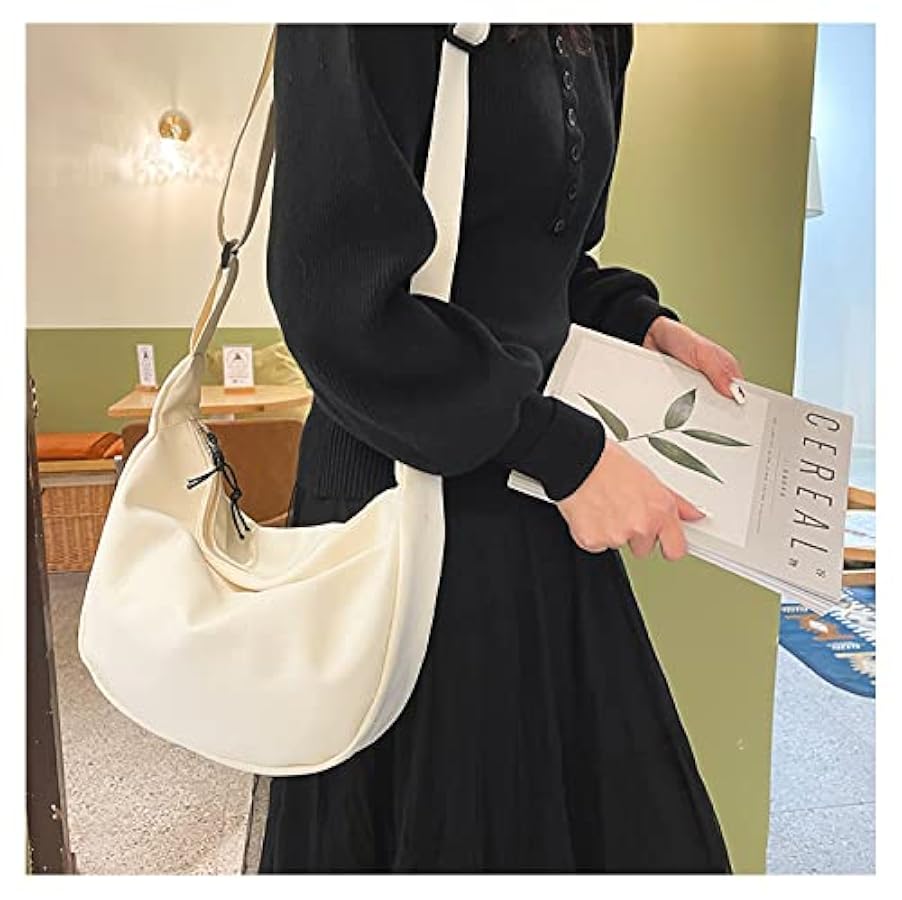 Nylon Crescent Hobo Bag For Women - Crossbody Shoulder Bag With Adjustable Strap, Lightweight & Water-Resistant