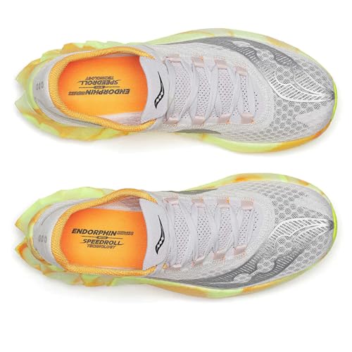 Saucony Men's Endorphin Pro 4 Sneaker, Fog/Peel, 15 by Saucony - Image 4