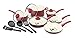 GreenLife CW0005103 Soft Grip Absolutely Toxin-Free Healthy Ceramic Nonstick Dishwasher/Oven Safe Stay Cool Handle Cookware Set, 14-Piece, Burgundy