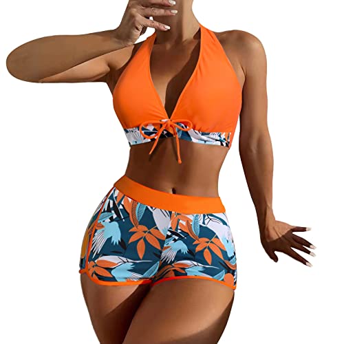 Genérico Bikini Negro Mujer Bikinis Mujer 2024 Tanga Conjuntos de Bikini de Talle para Mujer Traje de baño Sexy de Corte Trajes de baño de Dos Piezas Bikini Talla Grande Mujer Biquini Mujer (B, XL)