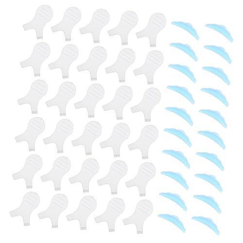 Mikinona 30pcs Eyelash Extension Lift Brush Set with Silicone Gaskets for Professional Lash Curling and Perming Comfortable Use Suitable for All Eye Shapes