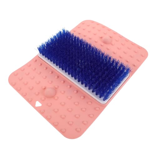 VALICLUD Tapis de Massage pour Ventouses Éponge de Bain et Brosse Nettoyante pour Éliminer les Peaux Mortes Antidérapant pour Douche Salle de Bain