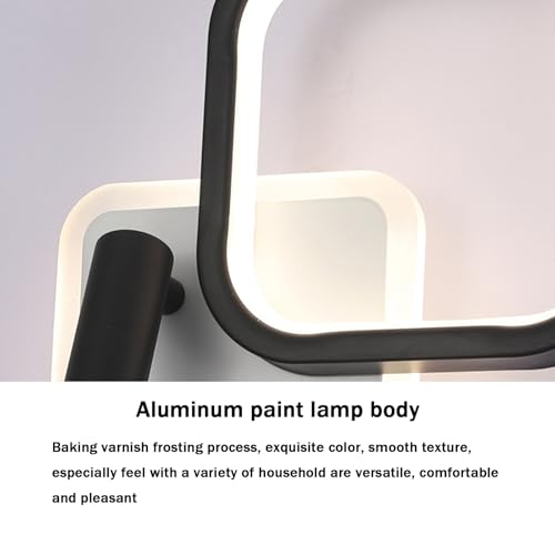 Luz de pared para leer en la cama con interruptor accesible y foco ajustable LED 2
