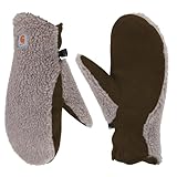 Carhartt womens Sherpa Mitten Cold Weather Gloves, Desert Sand, Medium US