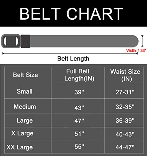 Image of maikun Nylon Belt for Men, Casual Tactical Quick-Release Slide Belt Auto Lock