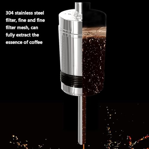 Vacuum Coffee Maker, Glass Siphon Pot with Adjustable Gears, 30-Minute Keep Warm Function, Stainless Steel Filter for Enhanced Brewing Experience - Image 4