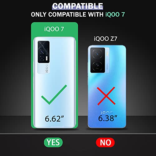 Image of TheGiftKart Protective Sleek Back Cover Case for iQOO 7 5G | Soft Silicon Rubberised Matte Cover | Camera Protection Bump Back Case Cover for iQOO 7 5G (Black)