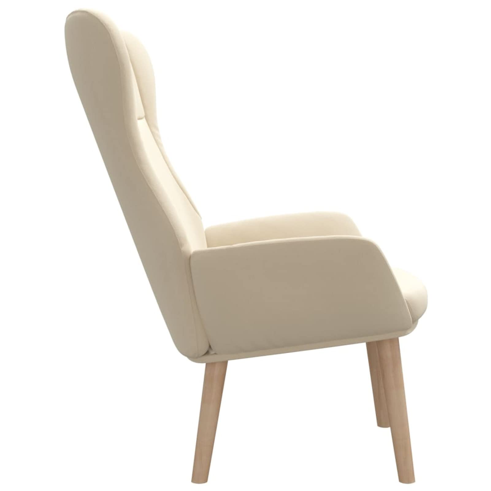 Chusui Fotel relaksacyjny, fotel, fotel z uchem, fotel do karmienia, fotele dla seniorów, fotele kinowe, fotel jednoosobowy, fotel wypoczynkowy, kremowa tkanina