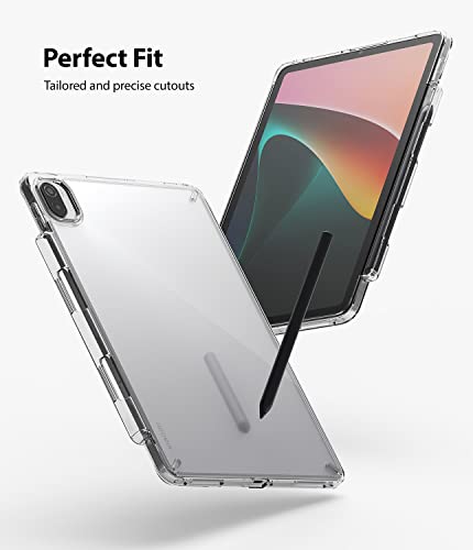 Image of Ringke Fusion Compatible with Xiaomi Pad 5 / Pad 5 Pro (11 Inch, 2021 Model), Clear Hard Polycarbonate Back Cover Shockproof Flexible Bumper with Overcharge Protection Pen /Stylus Holder - Clear
