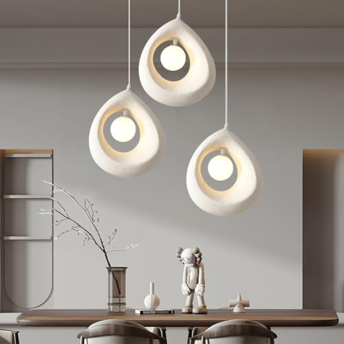 Suspension Art Déco moderne lustre blanc réglable G9 design luminaire îlot de cuisine
