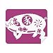 Year of Pig Animal China Zodiac Pattern Cleaning Cloth Screen Cleaner 2pcs Suede Fabric