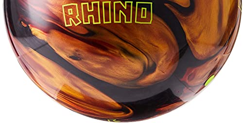Brunswick Rhino Bowling Ball, Red/Black/Gold, 15 Lb #TOP2