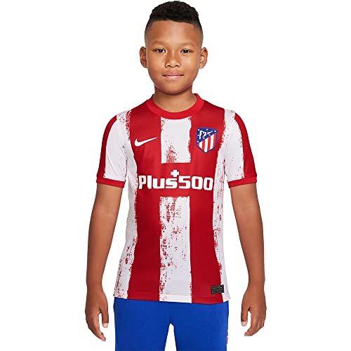 Nike - Atlético de Madrid Temporada 2021/22 Camiseta Primera Equipación Equipación de Juego, S, Unisex