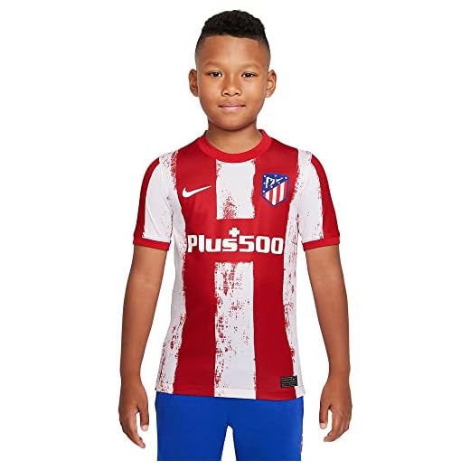 Nike - Atlético de Madrid Temporada 2021/22 Camiseta Primera Equipación Equipación de Juego, S, Unisex