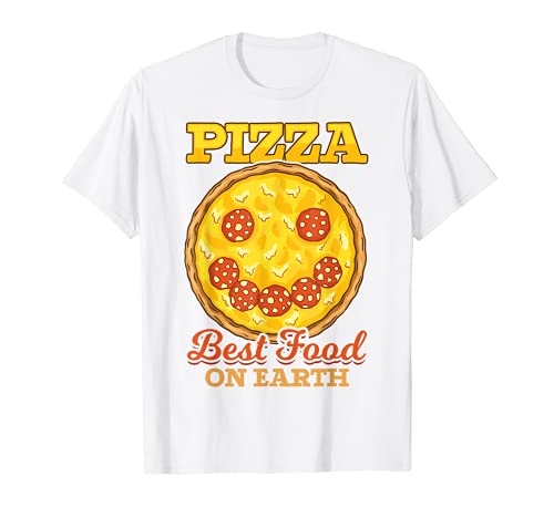 Pizza La mejor comida en la Tierra Divertida Comida Italiana Pizza Camiseta
