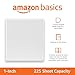 Amazon Basics 3 Ring Binder with Durable 1 Inch D-Ring and Clear Overlay for Storage and Organization, Pack of 4, White