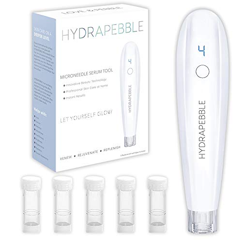 HYDRAPEBBLE derma pen microneedling professional beauty kit with 0.25 mm and nano cartridges skin care tool for face and body at home cosmetics derma roller microdermabrasion dermaplaning face roller