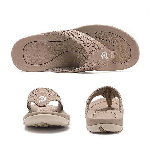 Image of Men's Flip-Flops, Thongs Sandals Durable Comfort Slippers for Beach