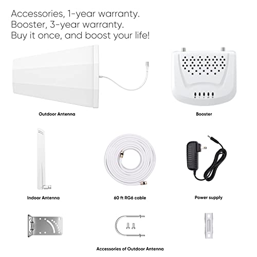 Solidrf Sohomax Cell Phone Signal Booster For Home, Band 12/17/13/5/2/25 Covarage Up To 2,000 Sq Ft, Cell Phone Booster For All U.s. Carriers Fcc Approved #TOP6