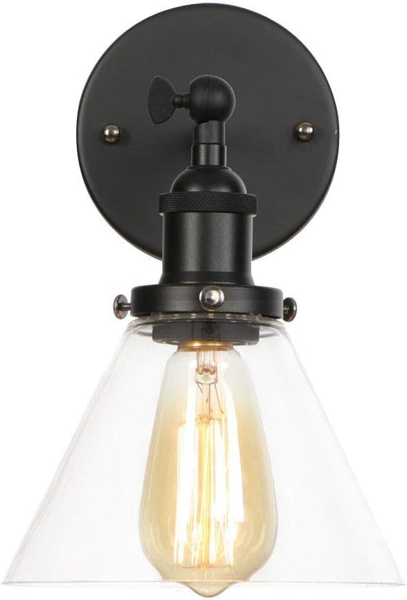 Lámpara de pared industrial para un vestíbulo acogedor y luz de noche en dormitorio 6