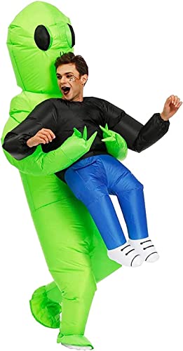SYOSI Inflatable Alien Costume Adult Funny Blow Up Costume for Birthday Party Wedding Inflatable Costume for Funny Party Costume (Alien)