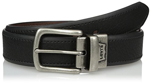 Levi's Men's Reversible Casual Belt, black/Brown, Medium