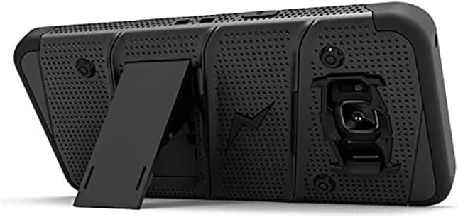 Zizo Samsung Galaxy S8 Plus Case, Bolt Series with Screen Protector, Kickstand, Military Grade Drop Tested, Holster Belt Clip