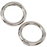 Dimensions: Diamètre intérieur: ~25 mm. Diamètre extérieur: ~35 mm. Voir les images. Poids de l'ensemble: 20.5 g. Couleur: argent. Matériau: en métal.