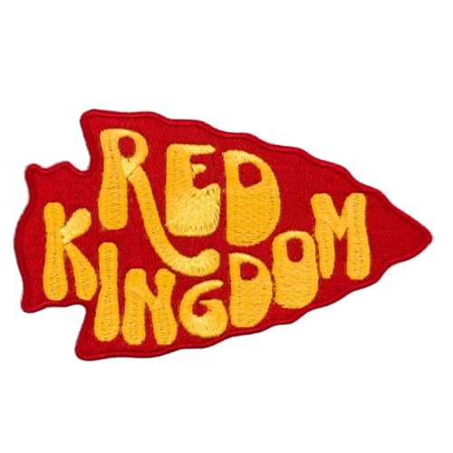 Alter Creations Rugby Fans Kansas City Red Kingdom Football Team Patch Embroidery American Football Iron On Sew On for Clothing Backpacks Jeans Motorcycle Sew On Custom Jackets Hats Tactical Bags