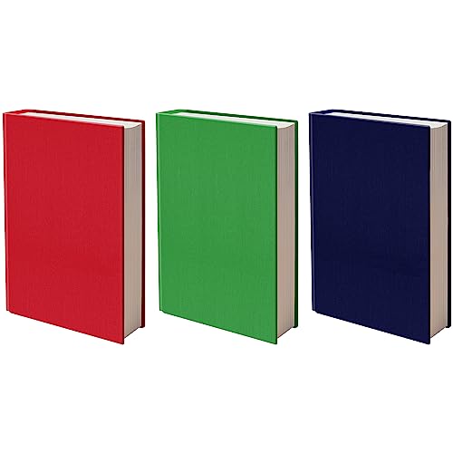 Standard, Stretchable Book Cover Solid Colors 3 Pack. Fits Most Hardcover Textbooks Up To 8" X 10". Adhesive-Free, Nylon Fabric Protectors Are A Needed School Supply For Students Washable And Reusable #TOP15