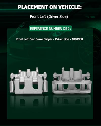 Image of SCITOO Front Left Brake Caliper With Bracket 18B4988 Compatible For Buick Lucerne 2006-2011 For Buick Rendezvous 2004 For Chevrolet Impala 2003-2013 For Chevrolet Monte Carlo 2006-2007