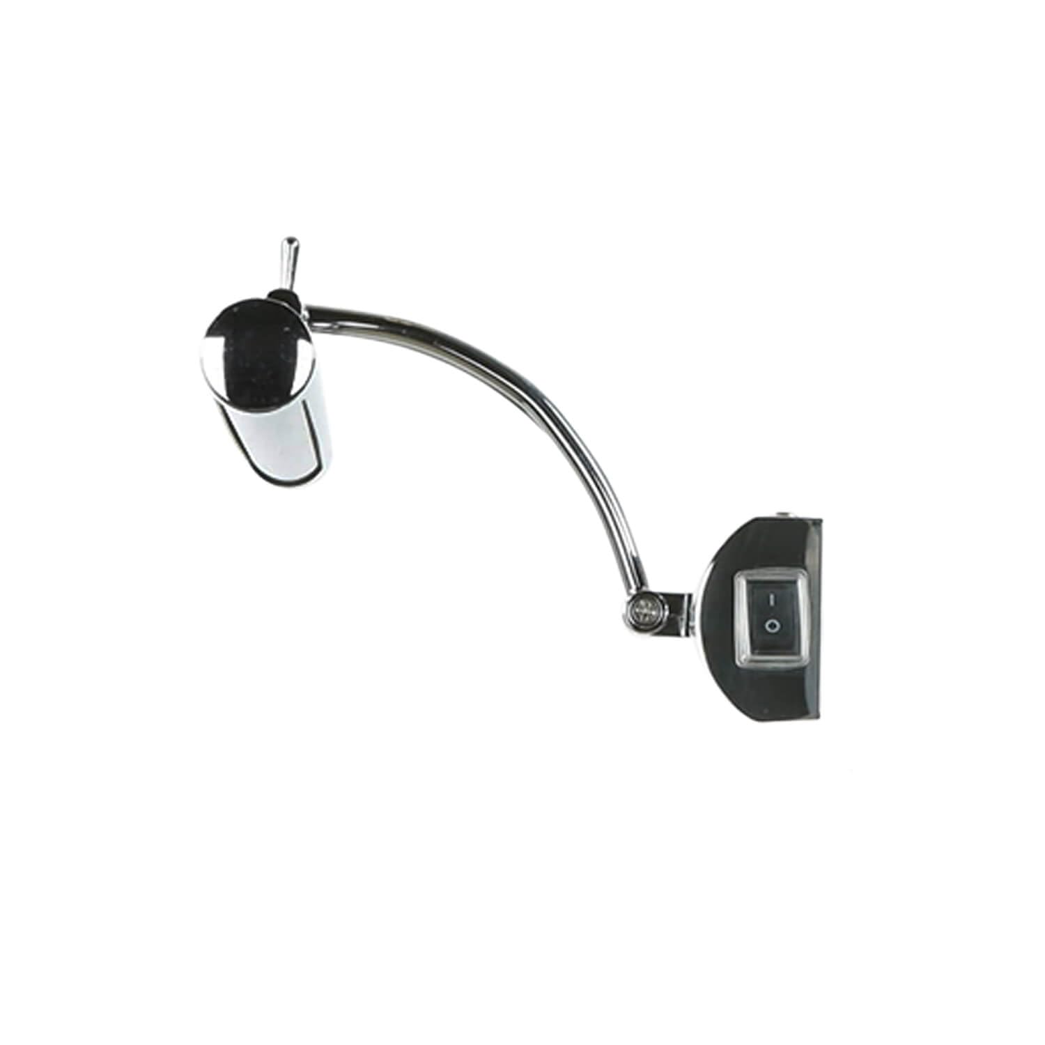 Licht-Erlebnisse LED Spiegelleuchte Chrom IP44 mit Schalter schwenkbar 4000 K B: 40 cm Metall Wandlampe Spiegel Bad Badezimmerleuchte Wand
